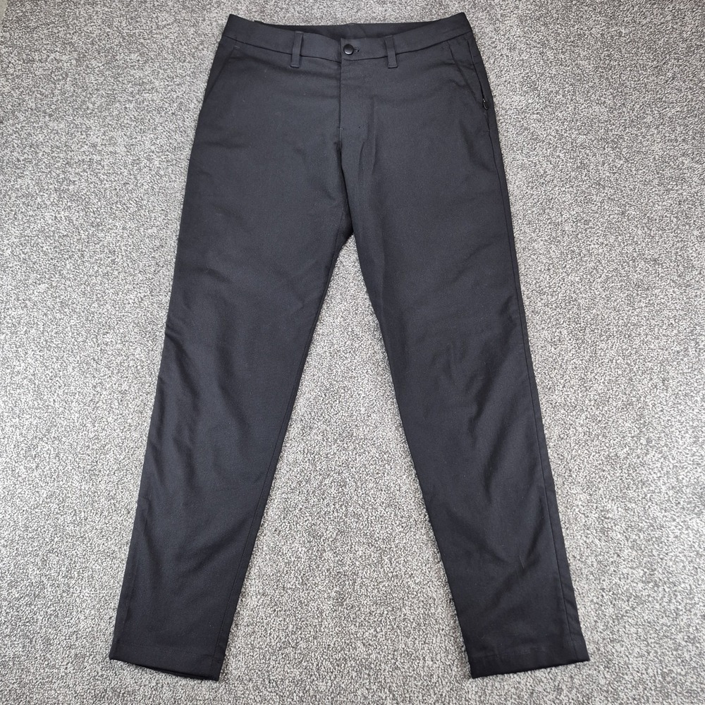Lululemon ABC Slim-Fit Trouser Pant Mens Size 31 Black Smooth Twill
